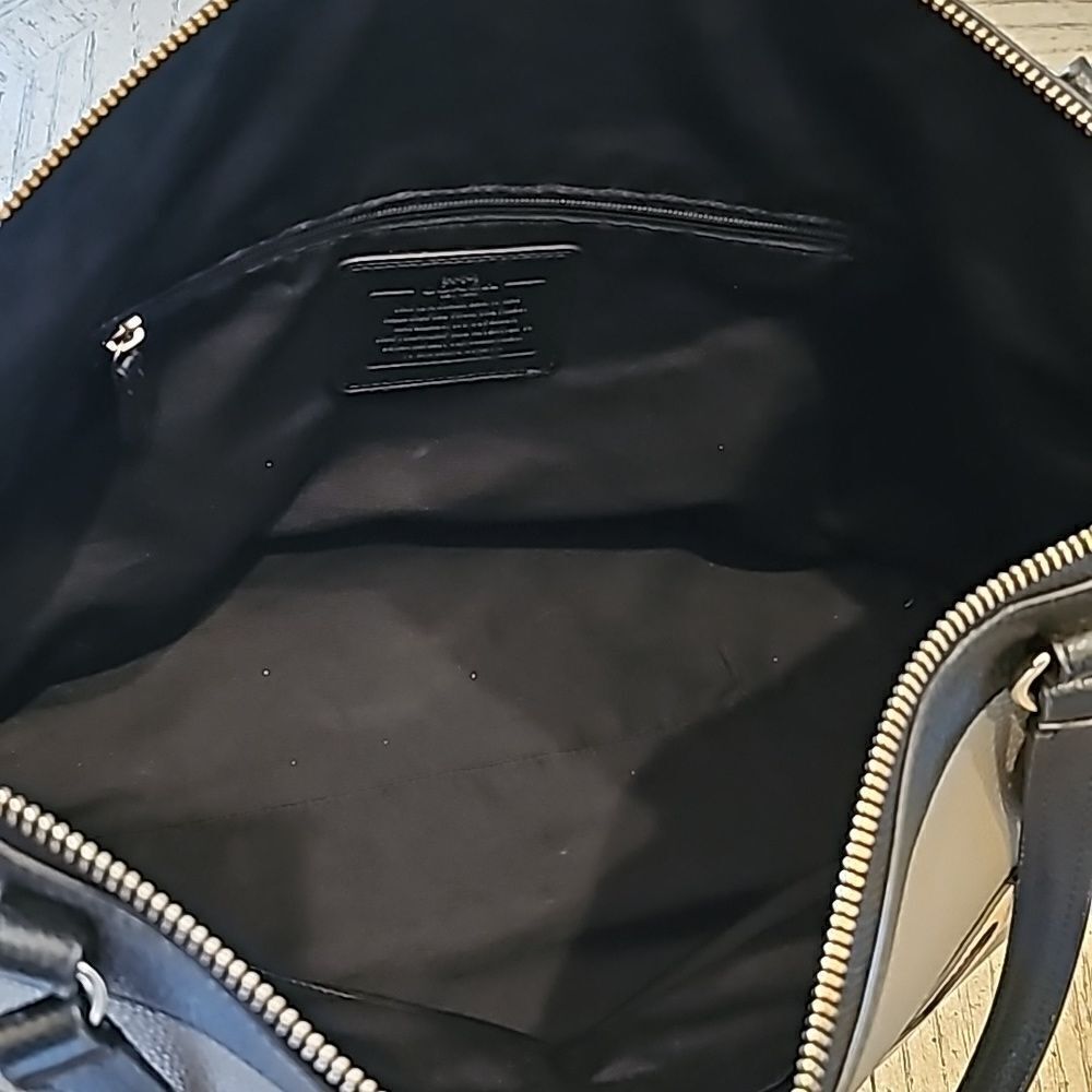 Coach leather purse tan black and taupe excellent new condition - Picture 10 of 12